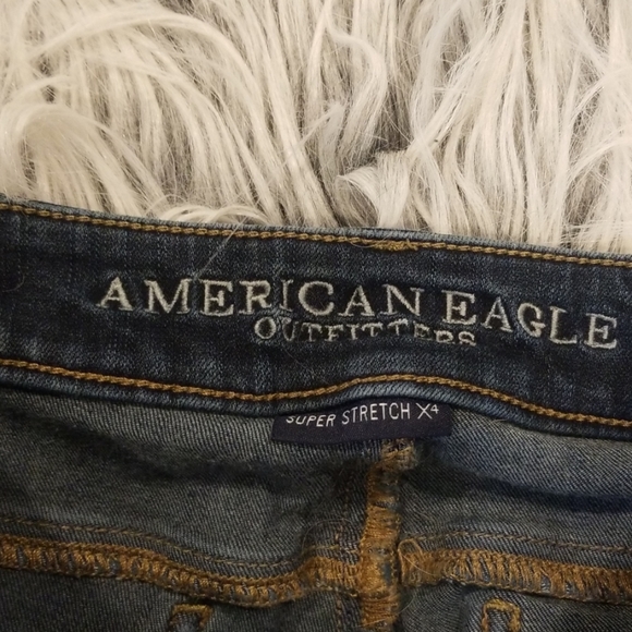 Dark Wash Skinny Jeggings w/ Super Stretch X4 - Picture 3 of 7